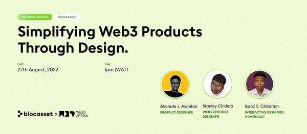 EVENT - Simplifying Web3 Products Through Design